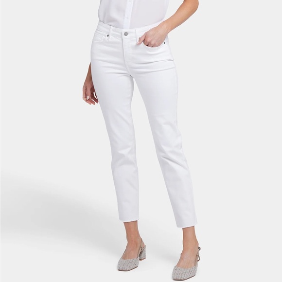 NYDJ Denim - NYDJ Sheri Slim Ankle Jeans in White